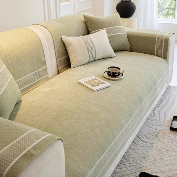 3color simple line sofa cover