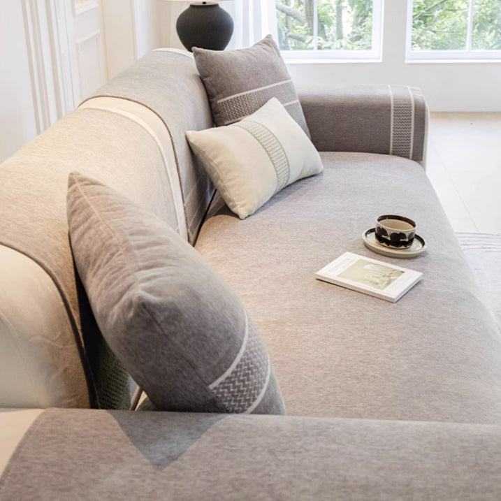 3color simple line cushion