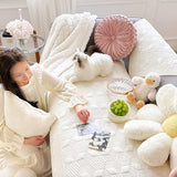 3design white stitch sofa cover