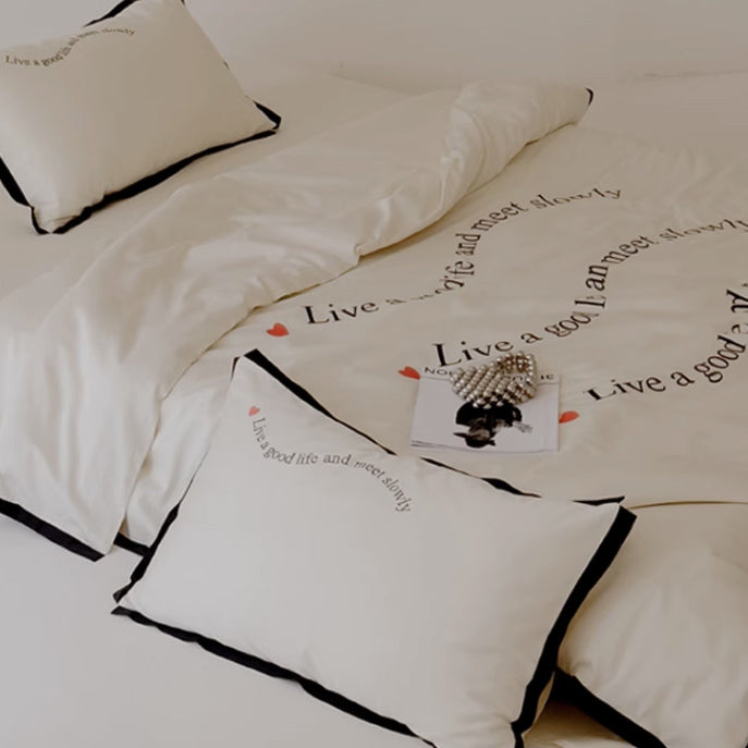 3color wave logo bedlinen set