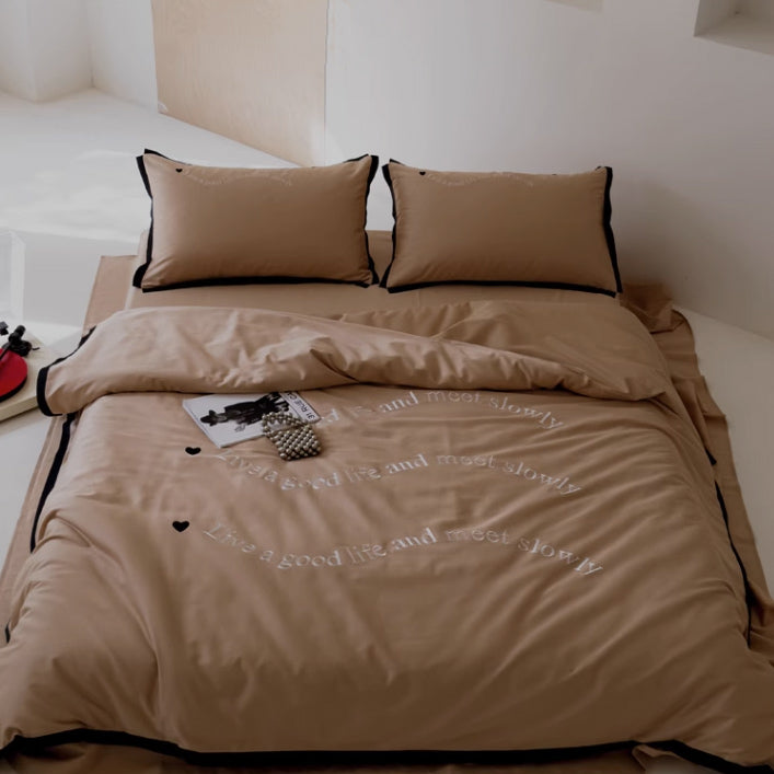3color wave logo bedlinen set