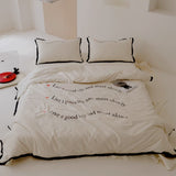 3color wave logo bedlinen set