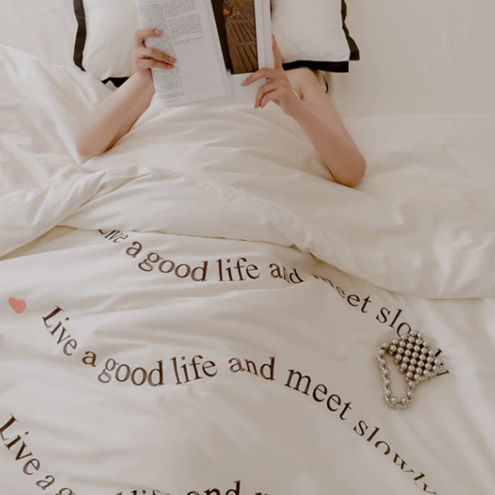 3color wave logo bedlinen set