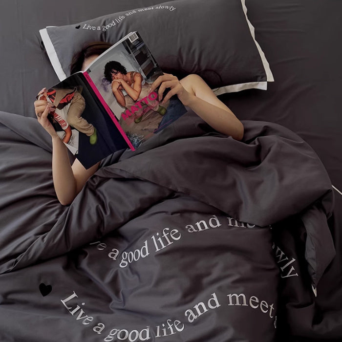 3color wave logo bedlinen set