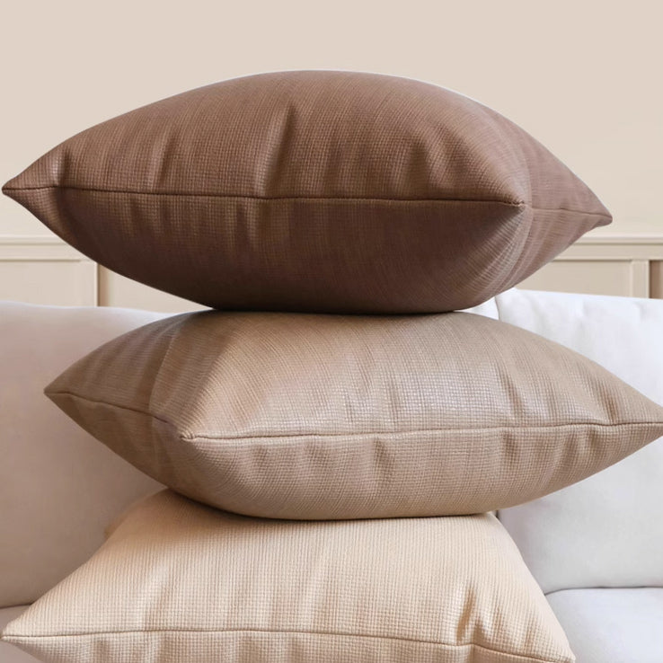 3color brown solid cushion