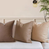 3color brown solid cushion