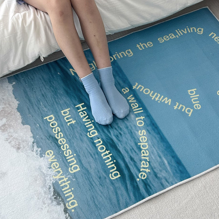 sea picture floor mat