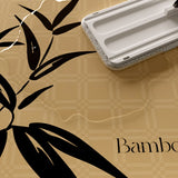 2design black bamboo door mat