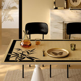 black bamboo table mat