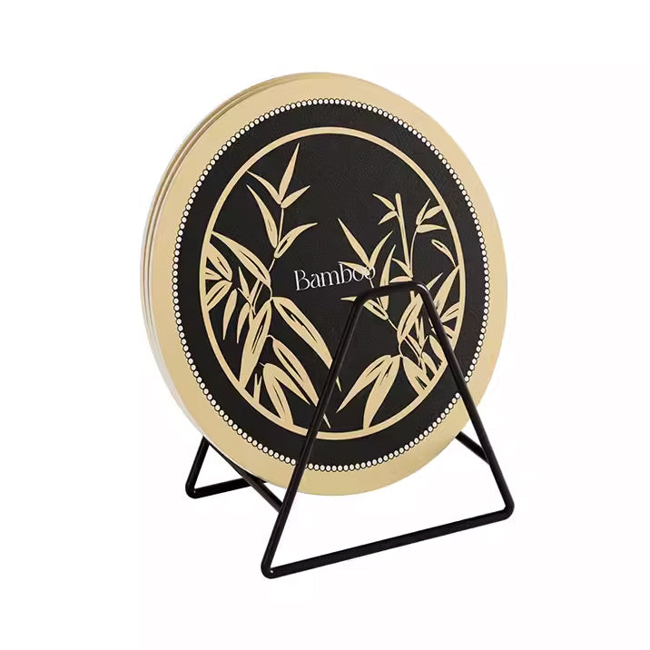 3design black bamboo coaster
