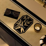2design black bamboo shelf mat