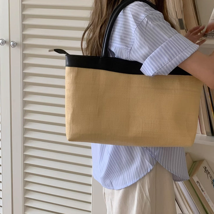 casual straw bag