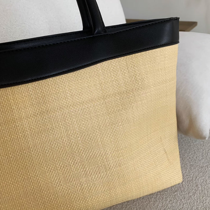 casual straw bag