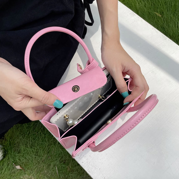 3color 2way compact hand bag