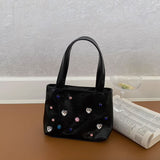 2color colorful stone hand bag