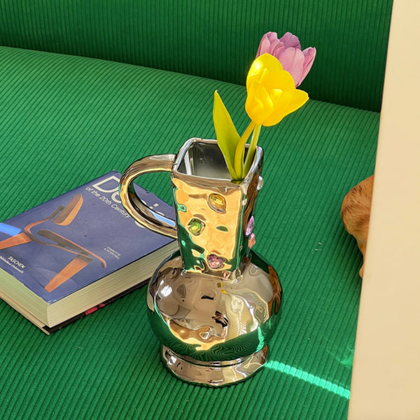 colorful bijou vase