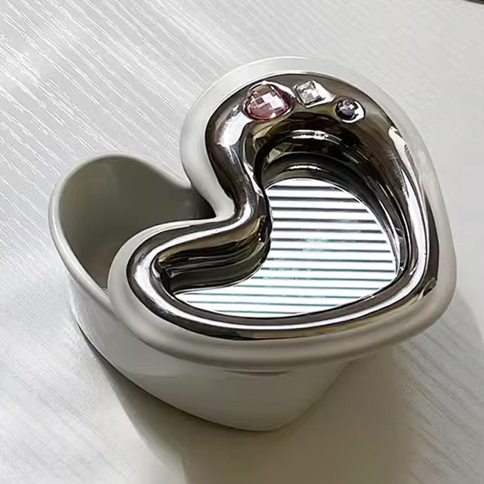 heart mirror jewelry box