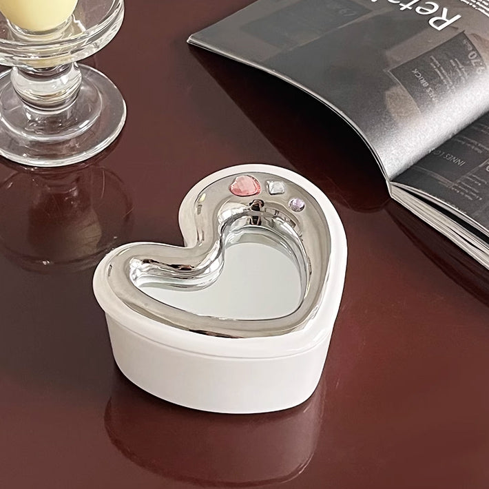 heart mirror jewelry box