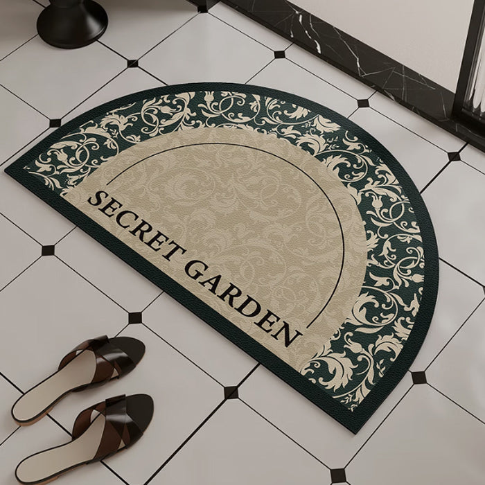 3design garden flower bath mat
