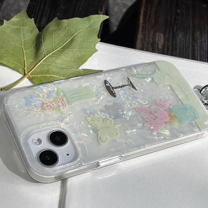 aurora shell iPhone case