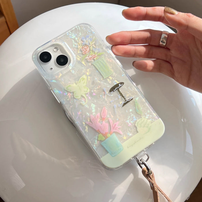 aurora shell iPhone case