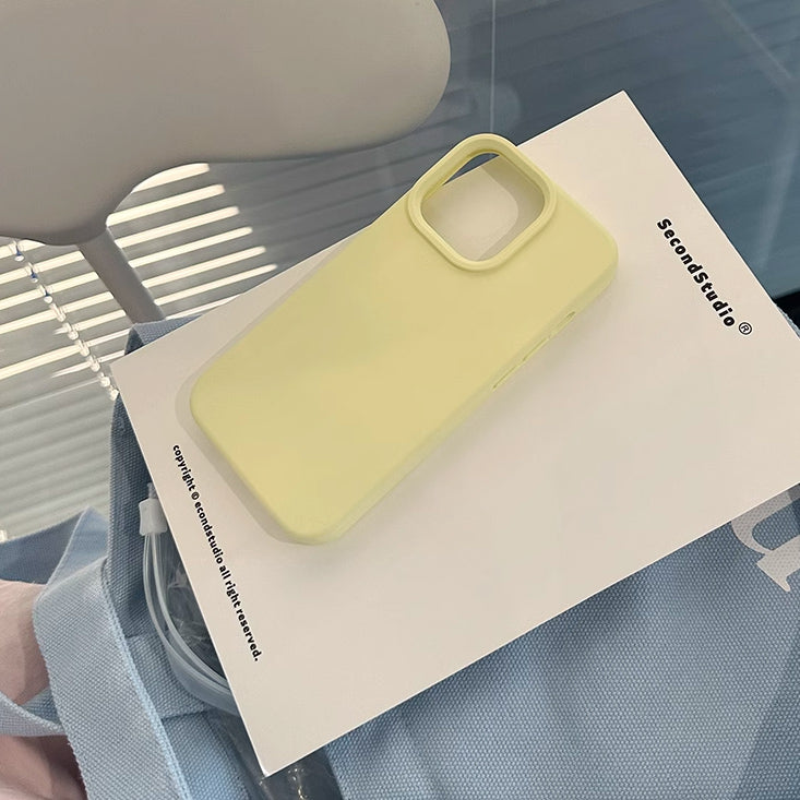 5color simple pastel iPhone case