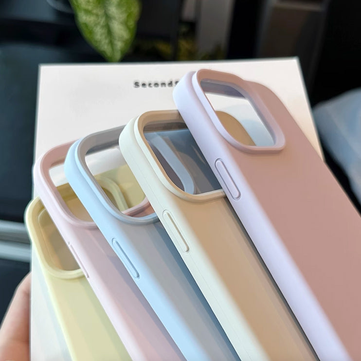 5color simple pastel iPhone case