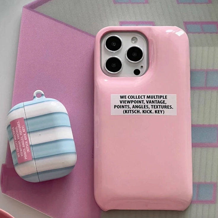logo pink iPhone case