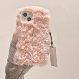 4color pastel poodle fur iPhone case
