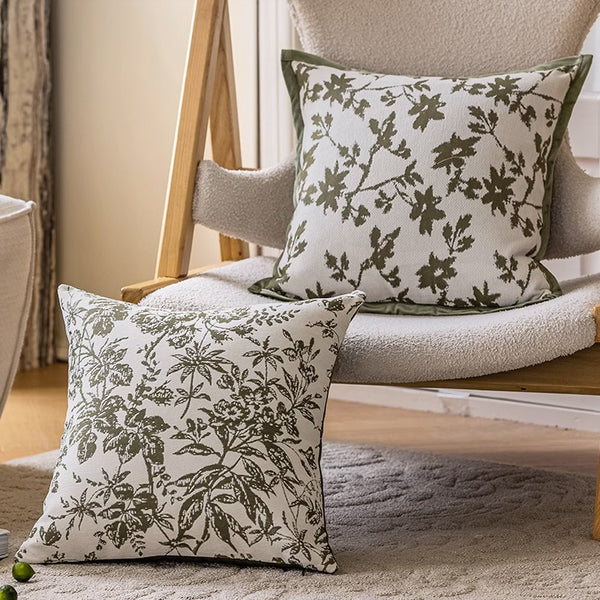 4design jacquard flower cushion