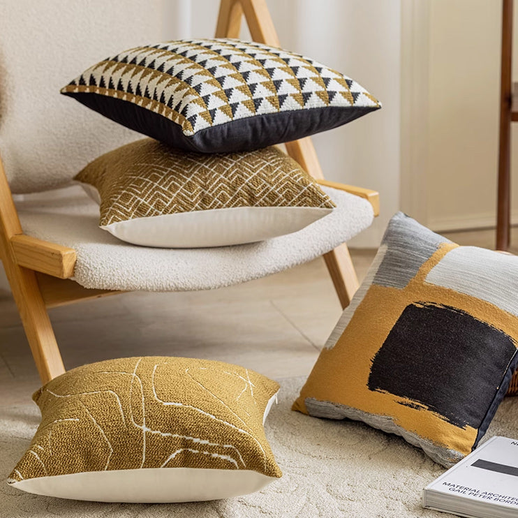 4design yellow modern cushion