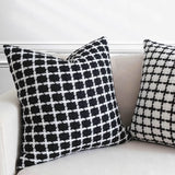4design monotone check cushion