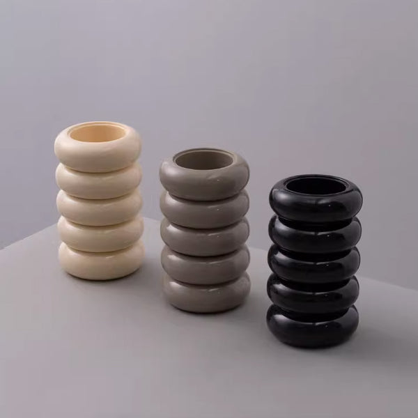 3color baum kuchen vase