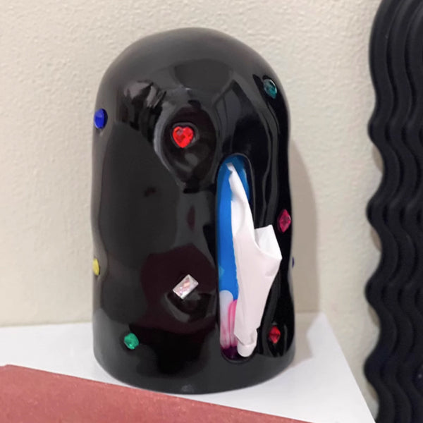 2color colorful stone tissue case
