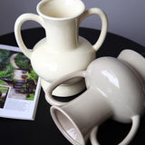 2color handle water bottle vase