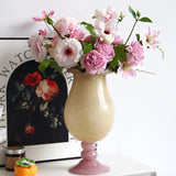 two tone retro glass vase