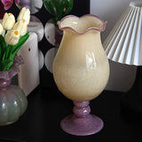 two tone retro glass vase
