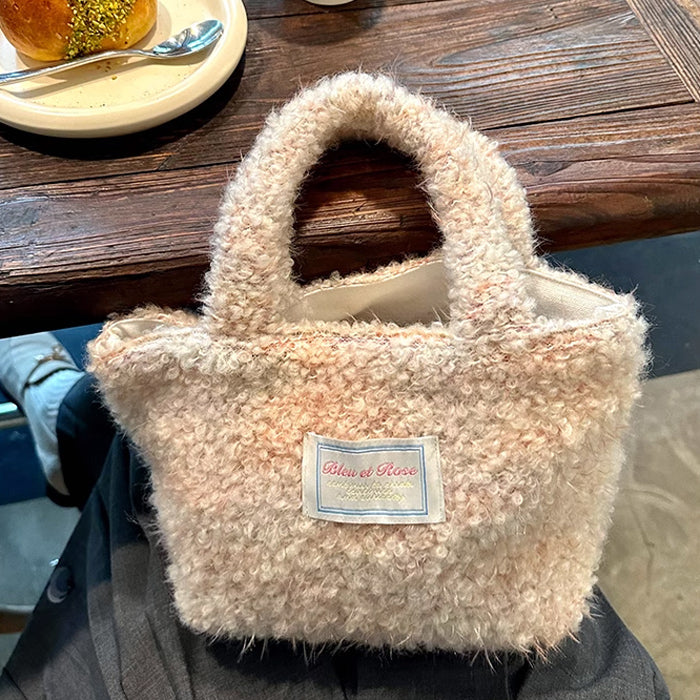 mix knit mini bag