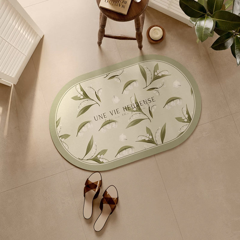 lily of the valley bath mat