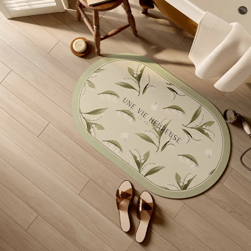 lily of the valley bath mat