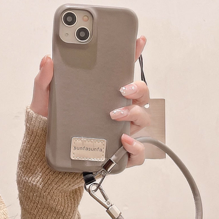 6color strap leather iPhone case