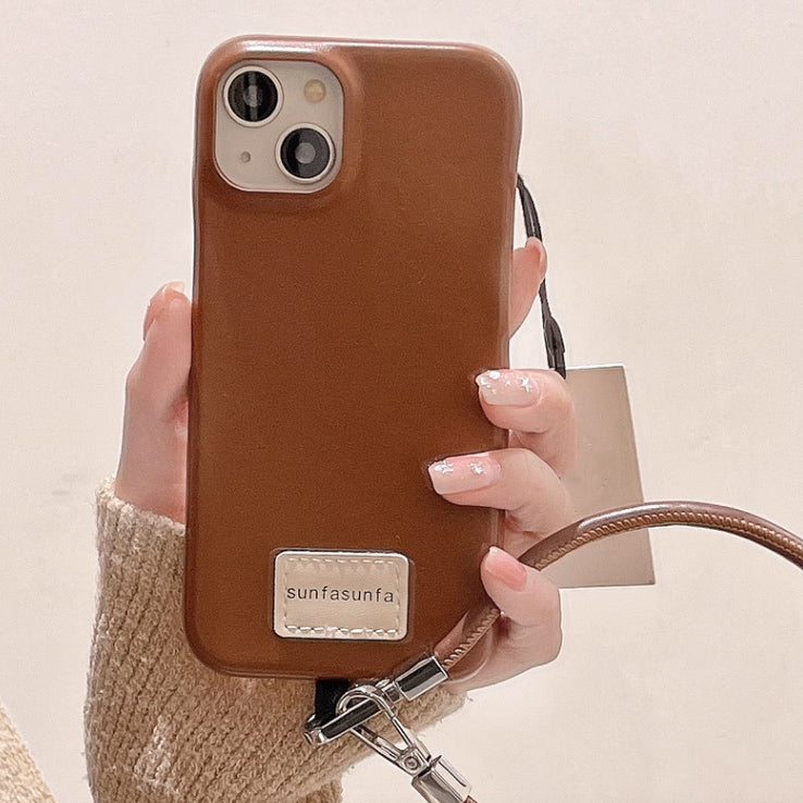 6color strap leather iPhone case