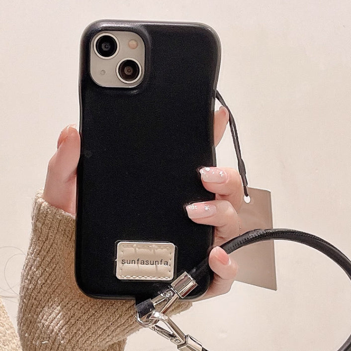 6color strap leather iPhone case