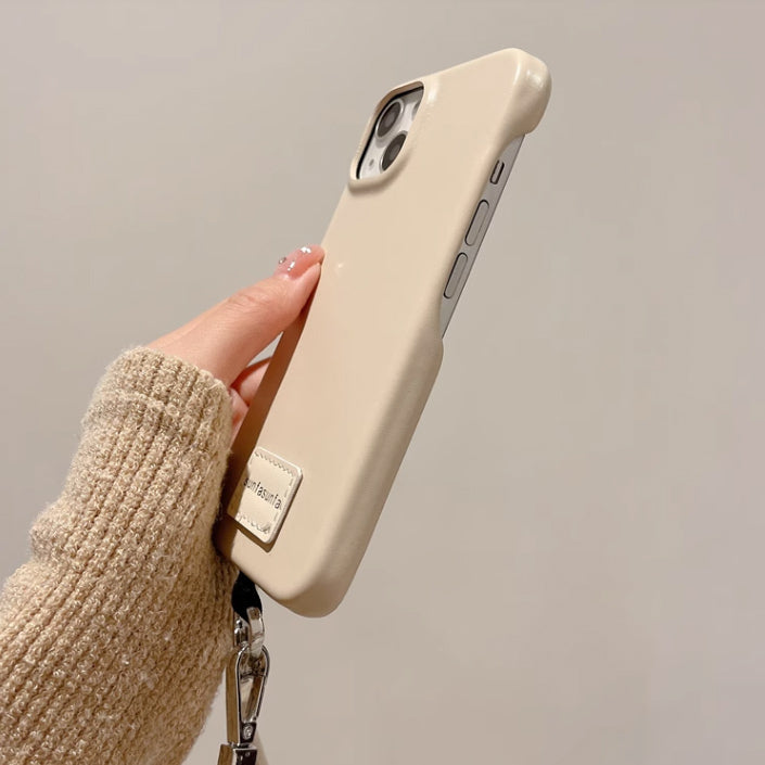 6color strap leather iPhone case