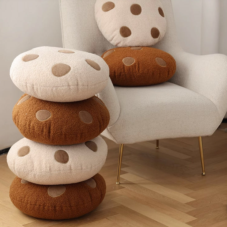 2color chocolate chip cookie cushion