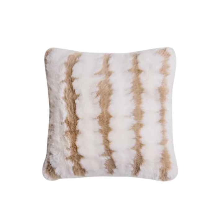 6design marble fur cushion