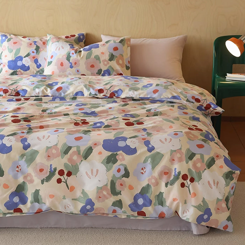 6design cotton flower bedlinen set