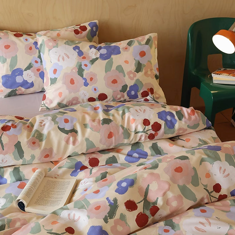 6design cotton flower bedlinen set