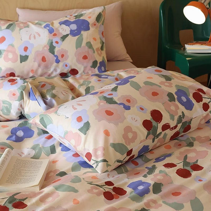 6design cotton flower bedlinen set