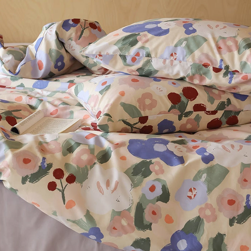 6design cotton flower bedlinen set